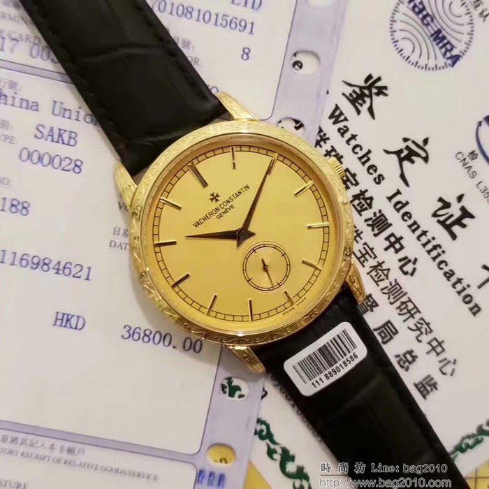 江詩丹頓 Vacheron Constantin 2019江詩丹頓歷史名作 雕花新款 深度防水 男士腕表  wssb3620